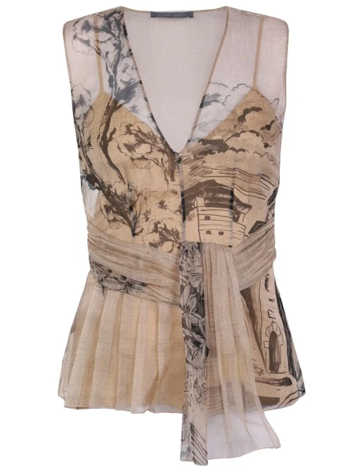 Топ шелковый ALBERTA FERRETTI