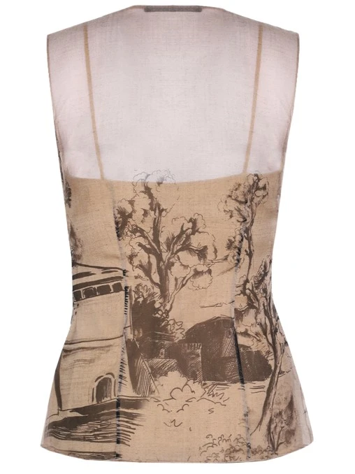 Топ шелковый ALBERTA FERRETTI