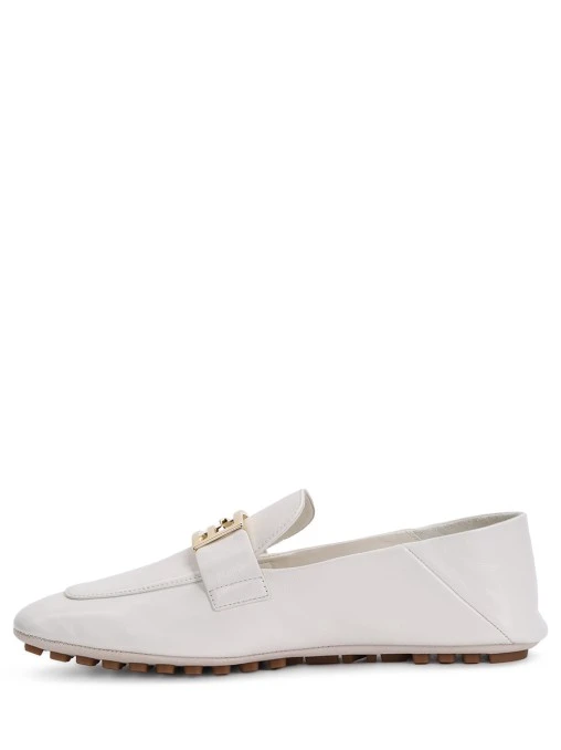 Мокасины кожаные FENDI
