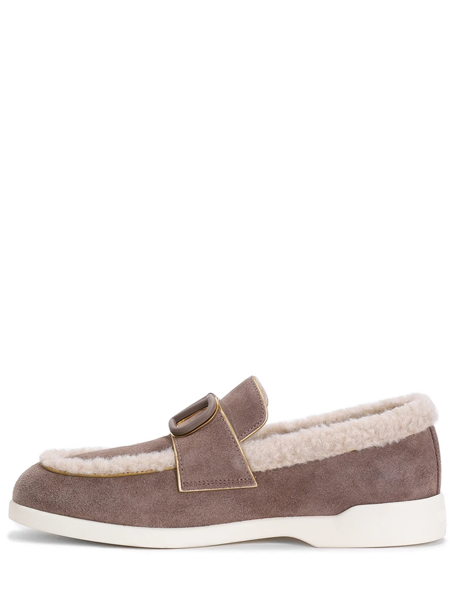 Лоферы замшевые