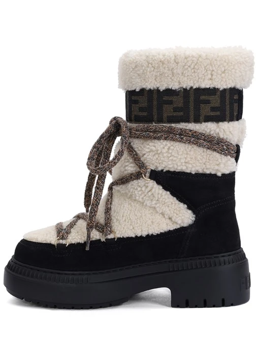 Ботинки комбинированные FENDI