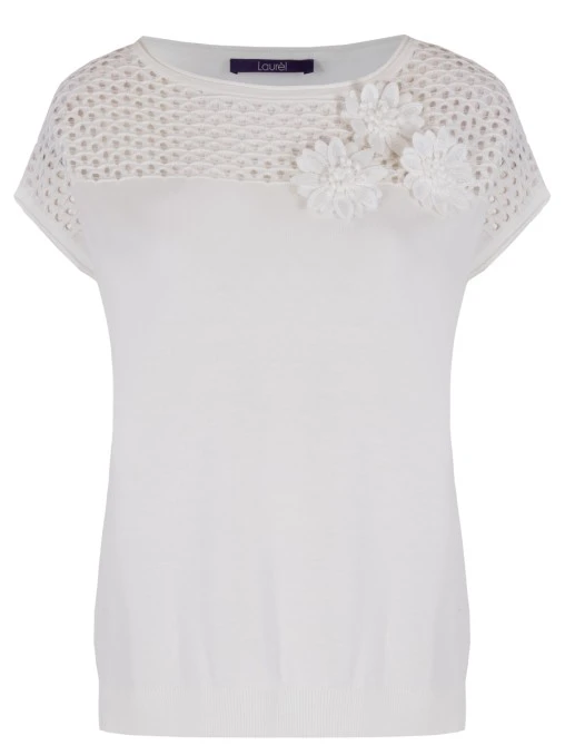 Джемпер из хлопка и вискозы LAUREL