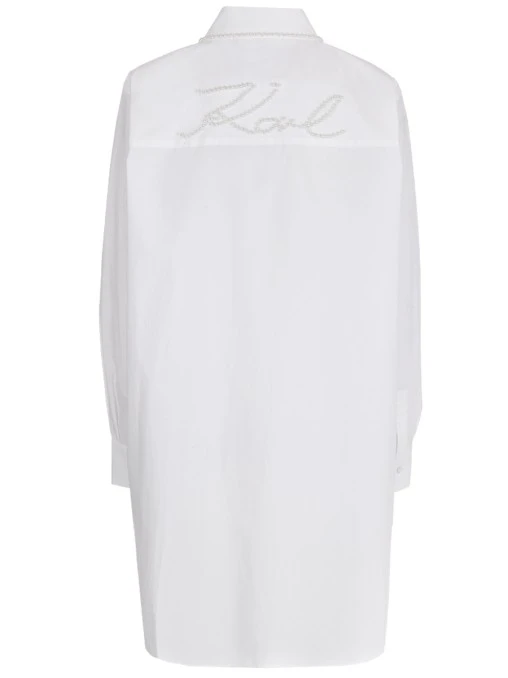 Платье-рубашка хлопковое KARL LAGERFELD