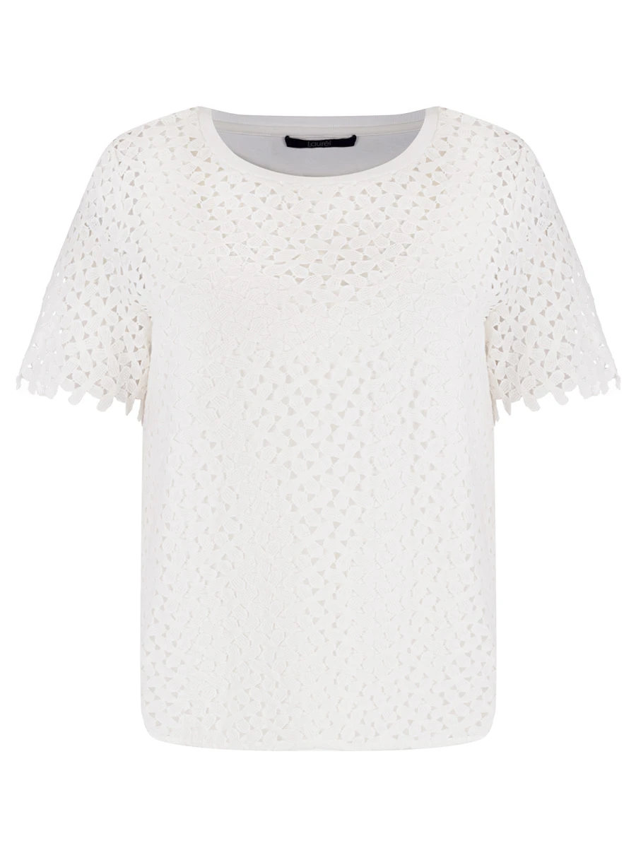 Футболка с кружевом