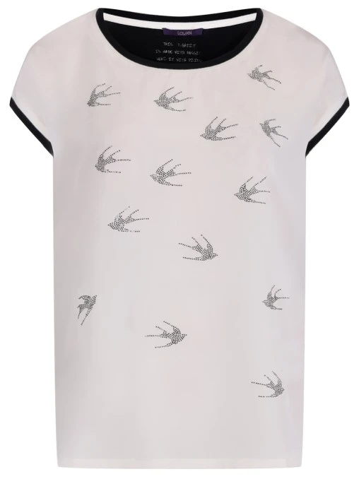 Топ из шелка и вискозы LAUREL