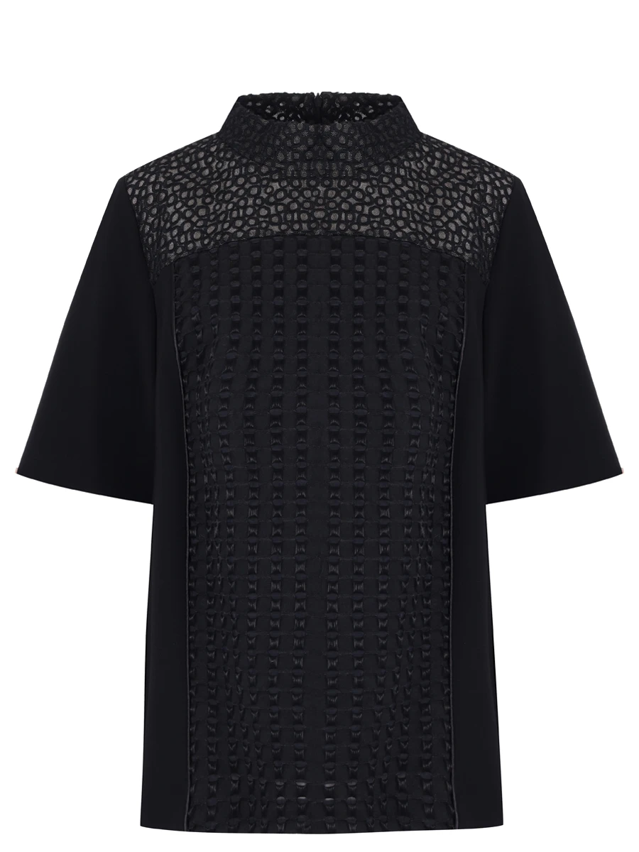 Блуза комбинированная