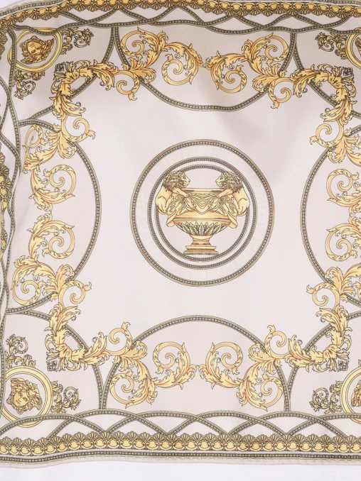 Футболка хлопковая с принтом VERSACE