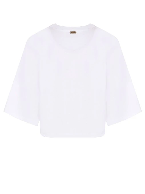 Футболка хлопковая с принтом ALBERTA FERRETTI