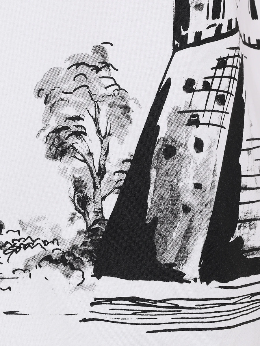 Футболка хлопковая с принтом