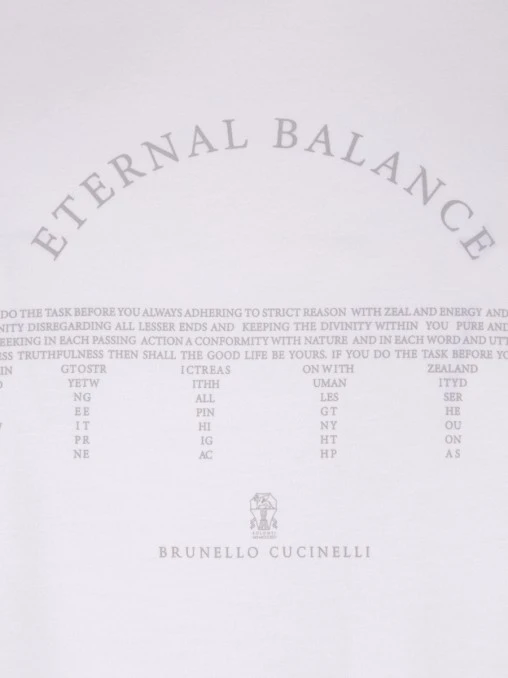 Футболка Eternal Balance хлопковая BRUNELLO CUCINELLI