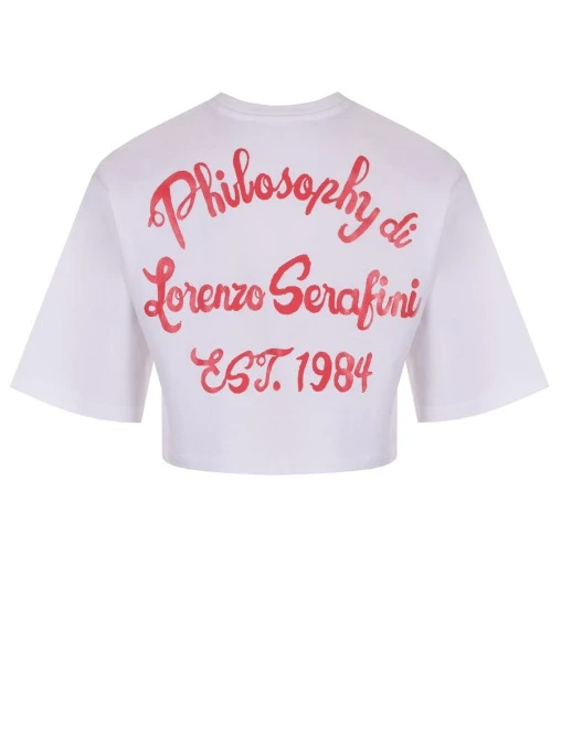 Футболка хлопковая PHILOSOPHY DI LORENZO SERAFINI