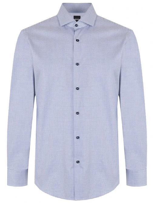 Рубашка Regular Fit хлопковая HUGO
