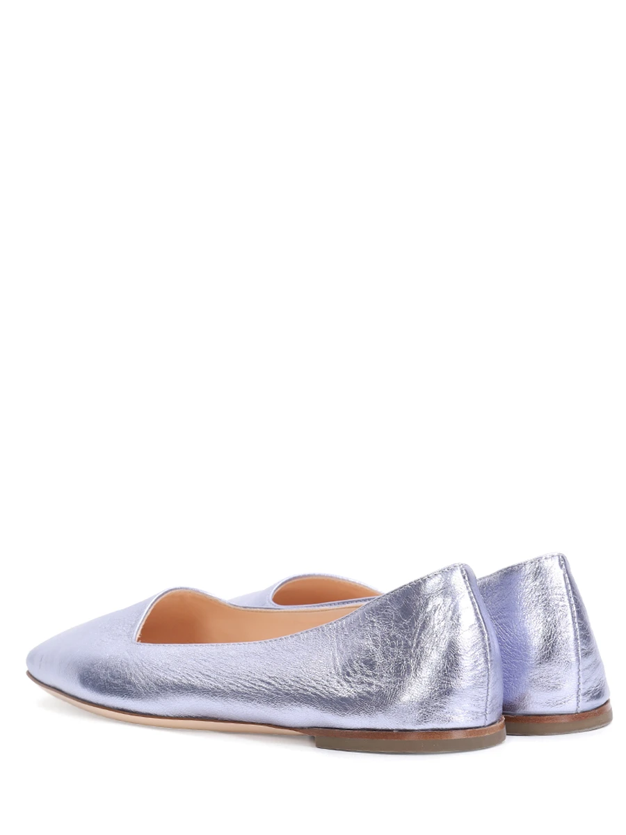 Балетки кожаные