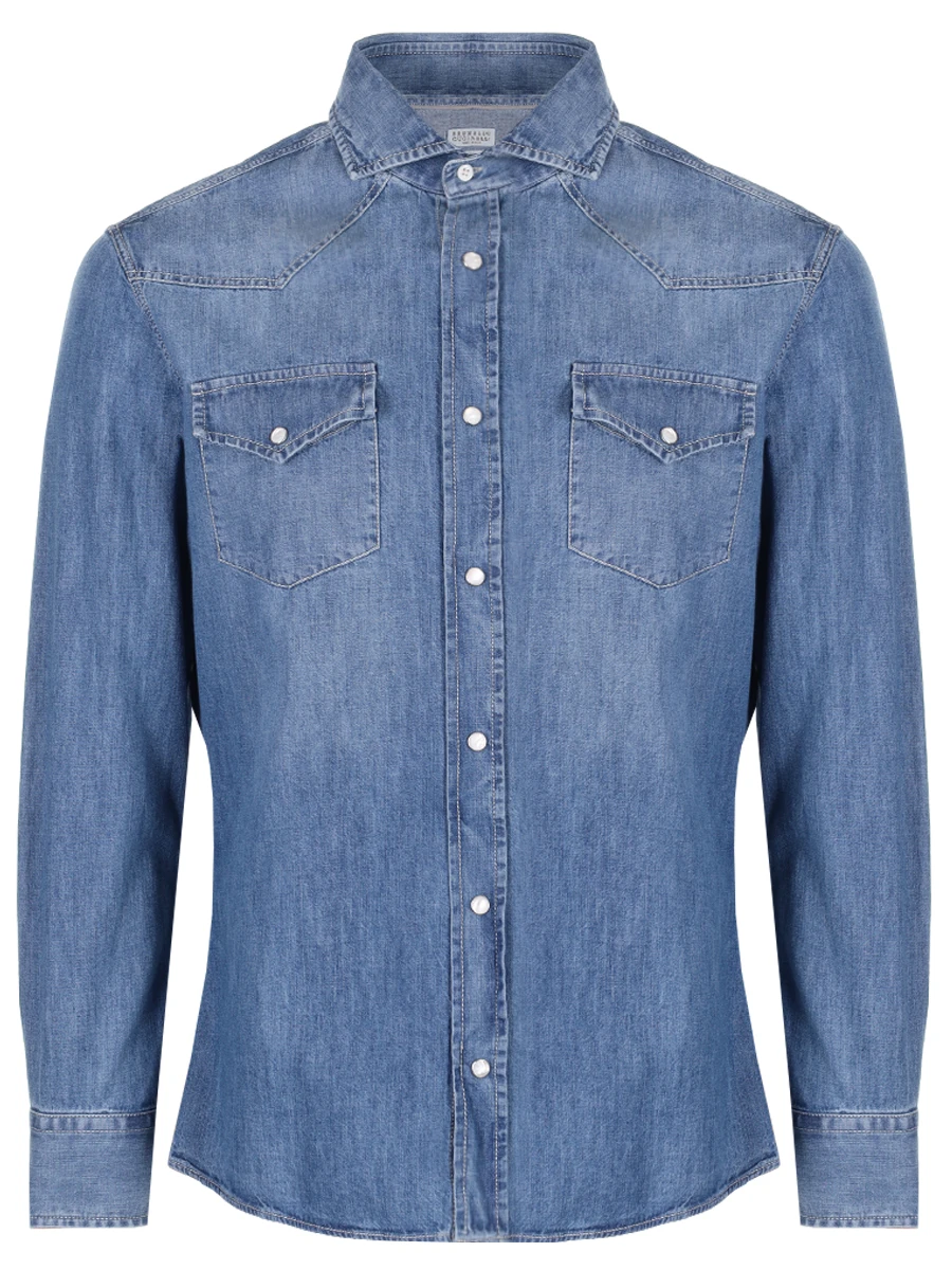 Рубашка Slim Fit джинсовая