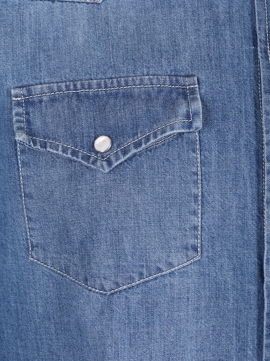 Рубашка Slim Fit джинсовая