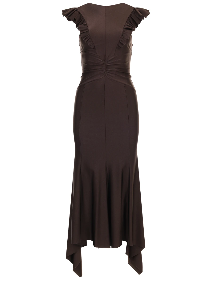 Платье однотонное