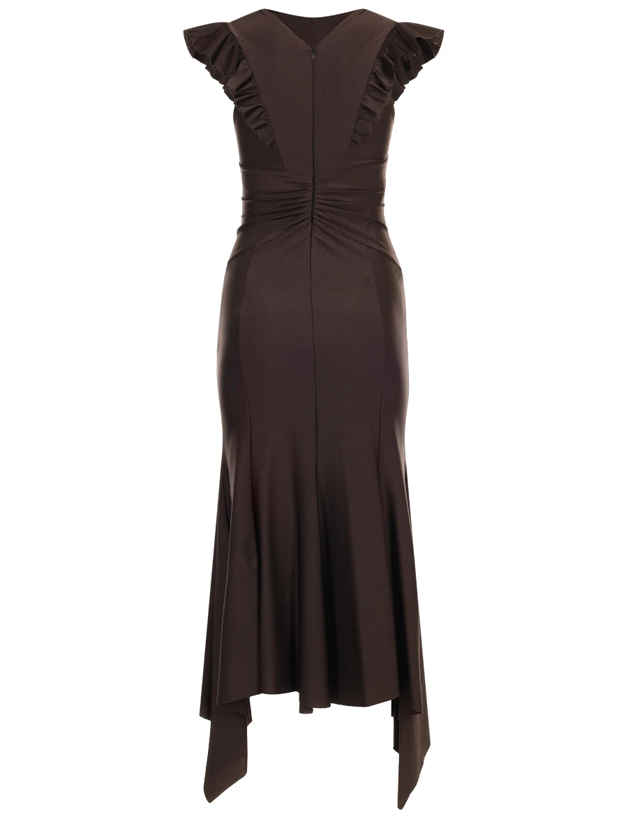 Платье однотонное