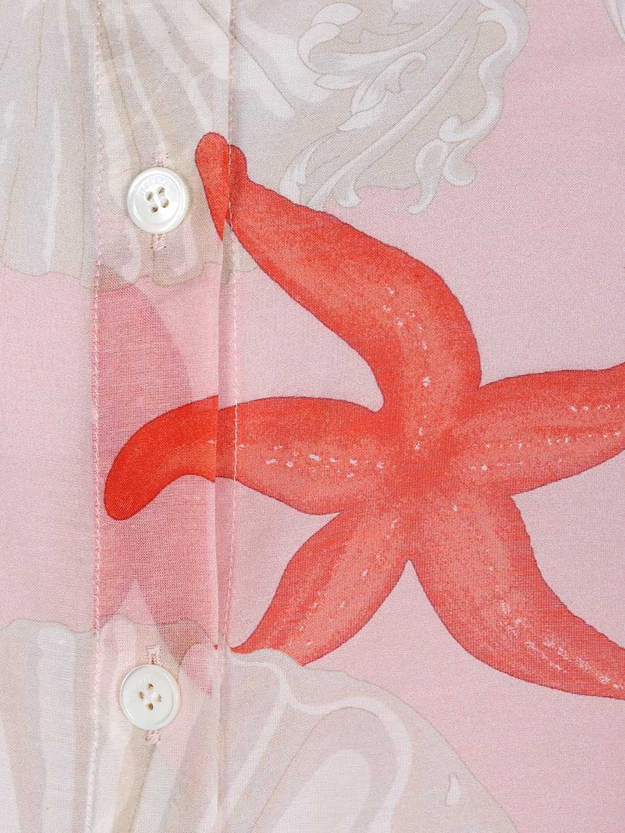 Платье хлопковое с принтом