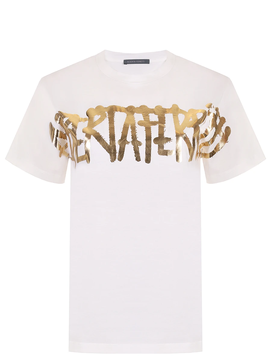 Футболка хлопковая с принтом