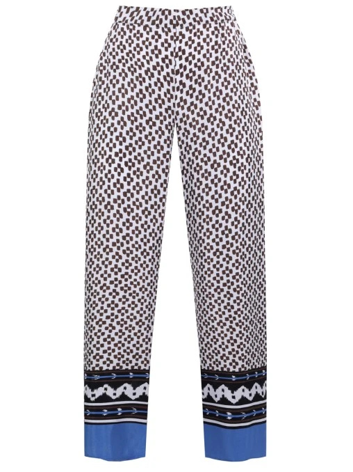 Брюки с орнаментом MARINA RINALDI