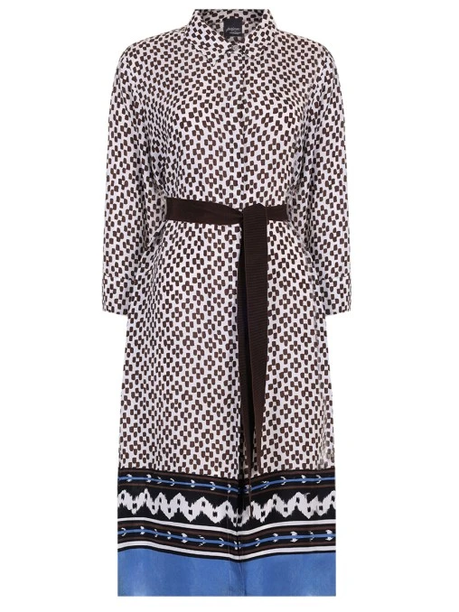 Платье с орнаментом MARINA RINALDI