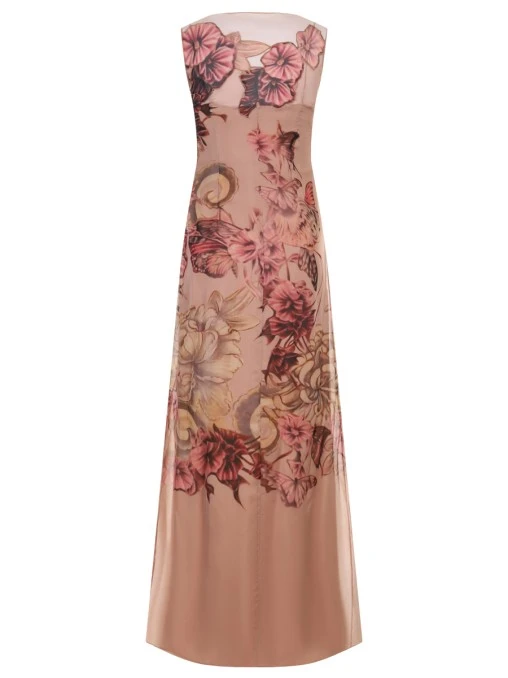 Платье шелковое ALBERTA FERRETTI