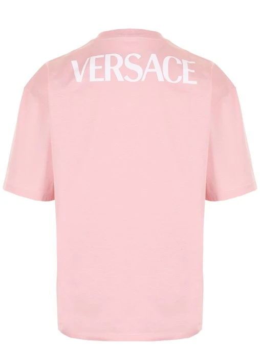 Футболка хлопковая с принтом VERSACE