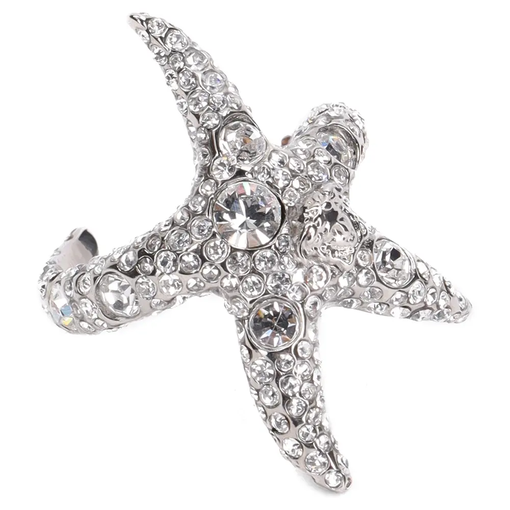 Кольцо с кристаллами Sea Star