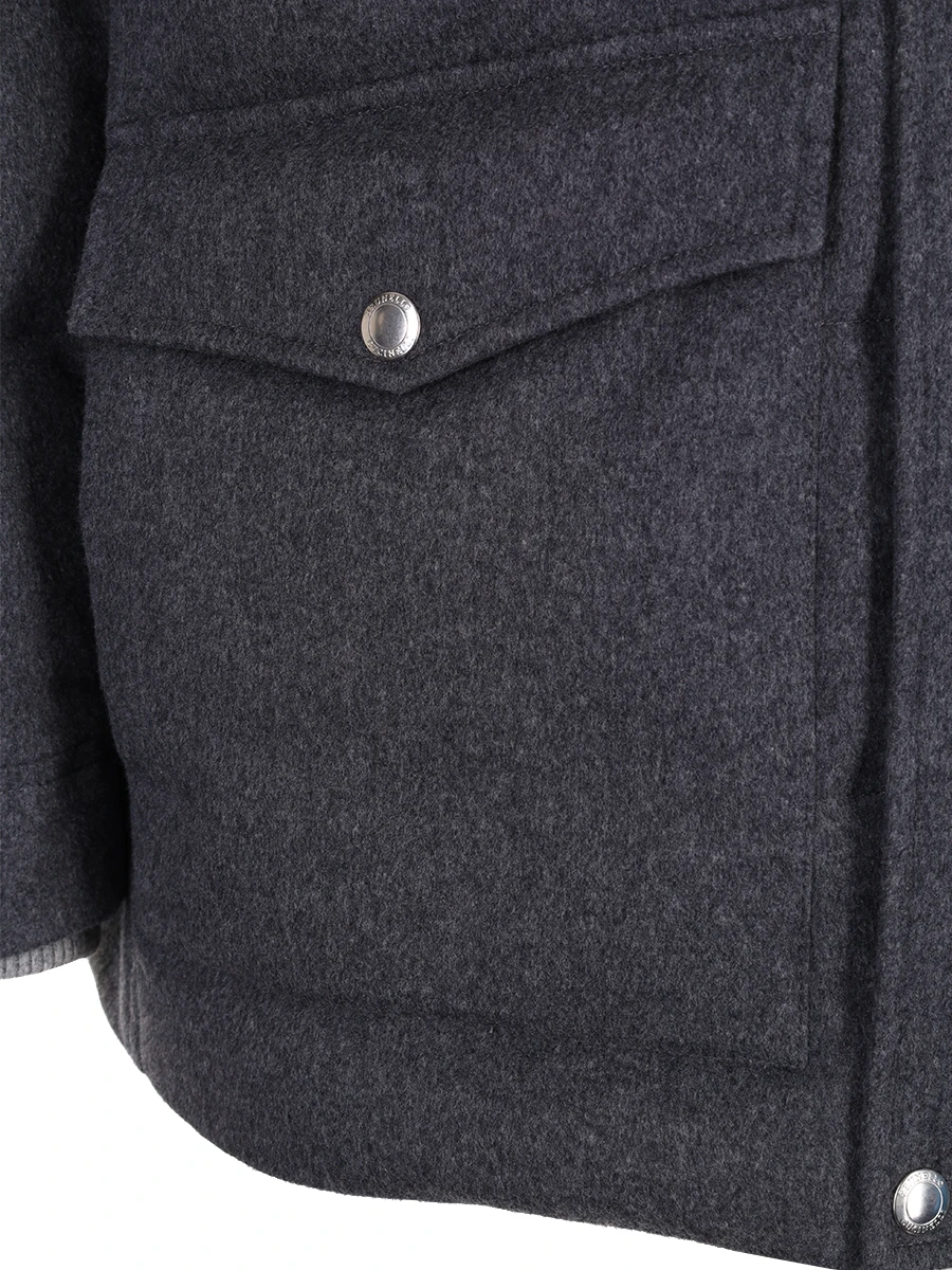 Пуховик шерстяной