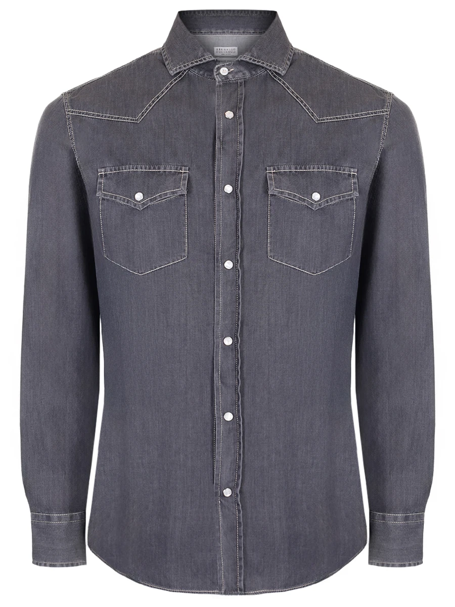 Рубашка Slim Fit джинсовая