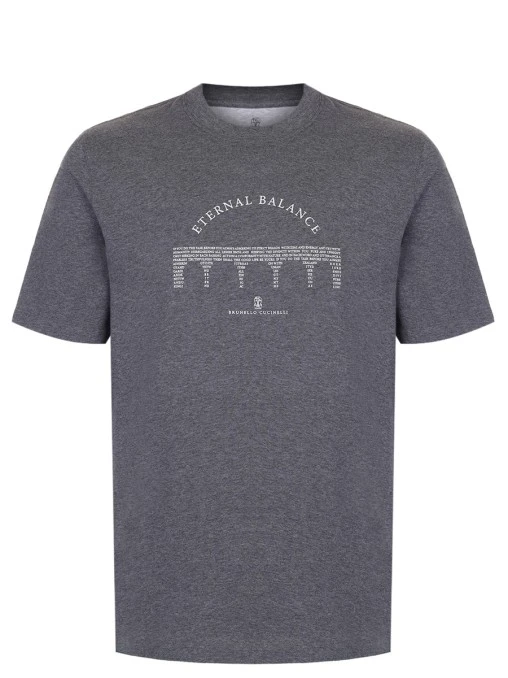 Футболка Eternal Balance хлопковая BRUNELLO CUCINELLI
