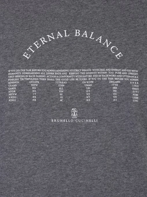 Футболка Eternal Balance хлопковая BRUNELLO CUCINELLI