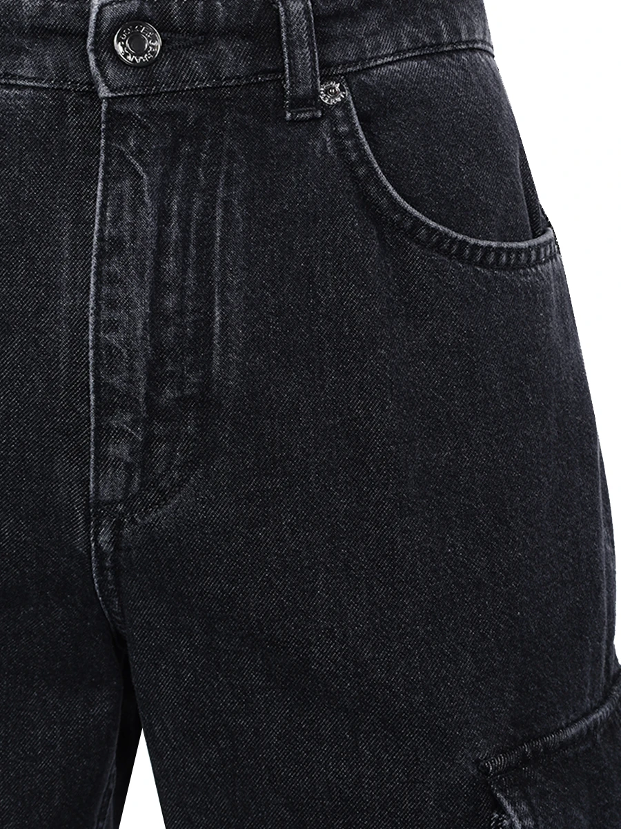 Джинсы-карго хлопковые