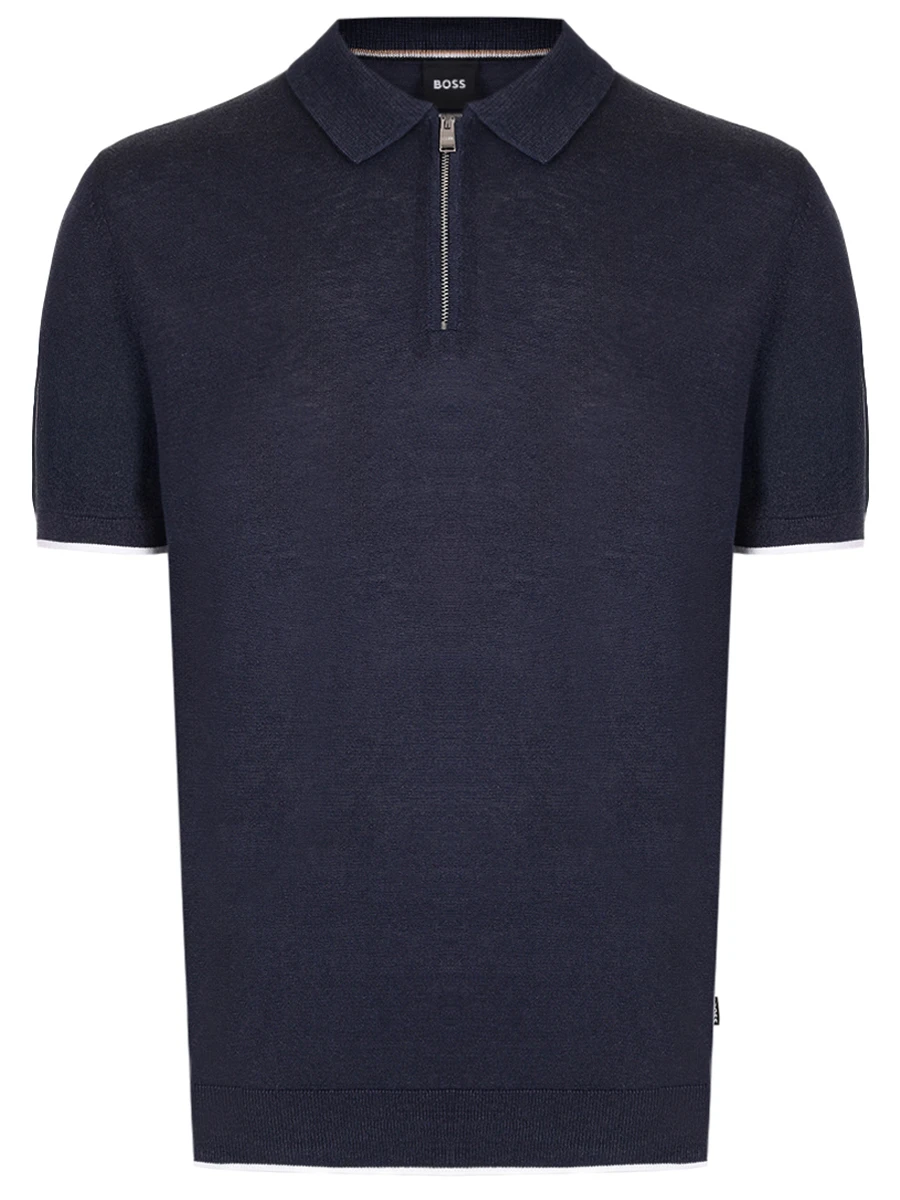 Поло из вискозы и льна