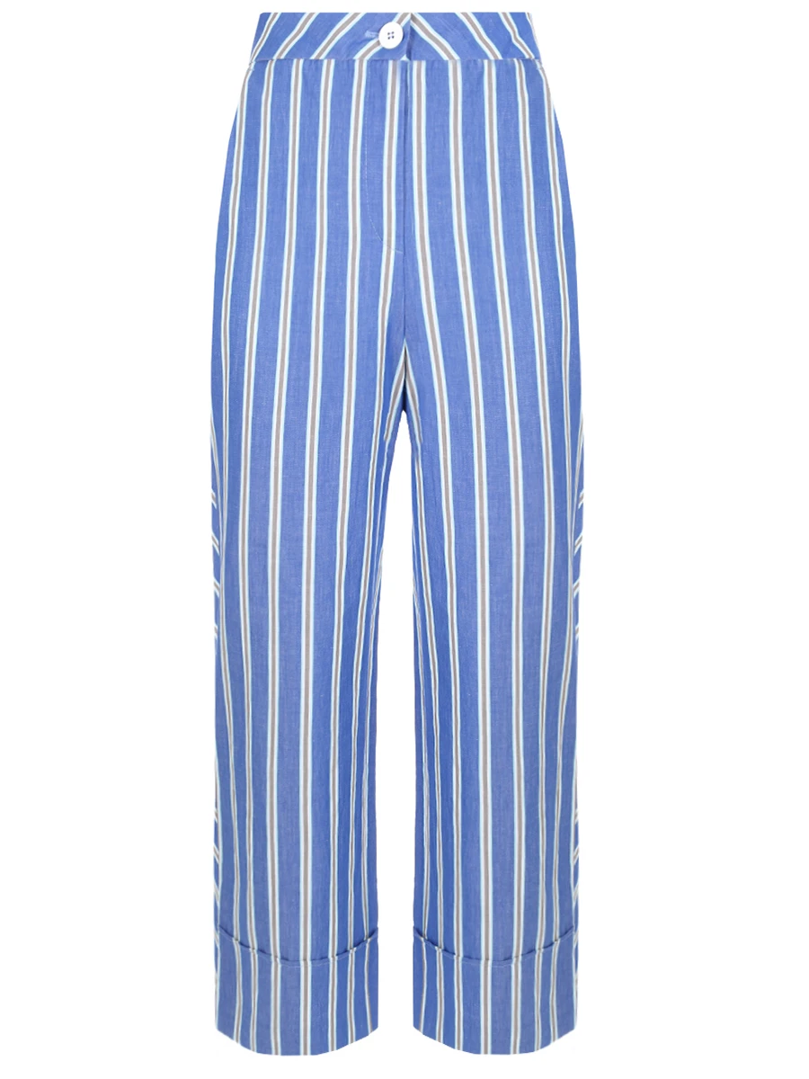 Брюки из хлопка и льна