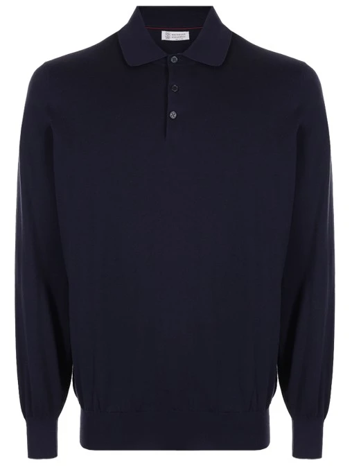 Поло хлопковое BRUNELLO CUCINELLI