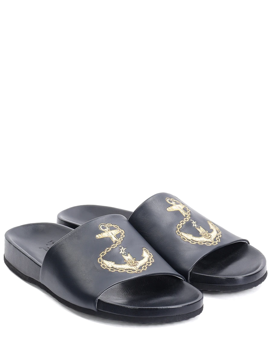 Шлепанцы кожаные