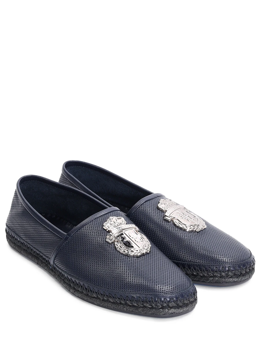 Эспадрильи кожаные