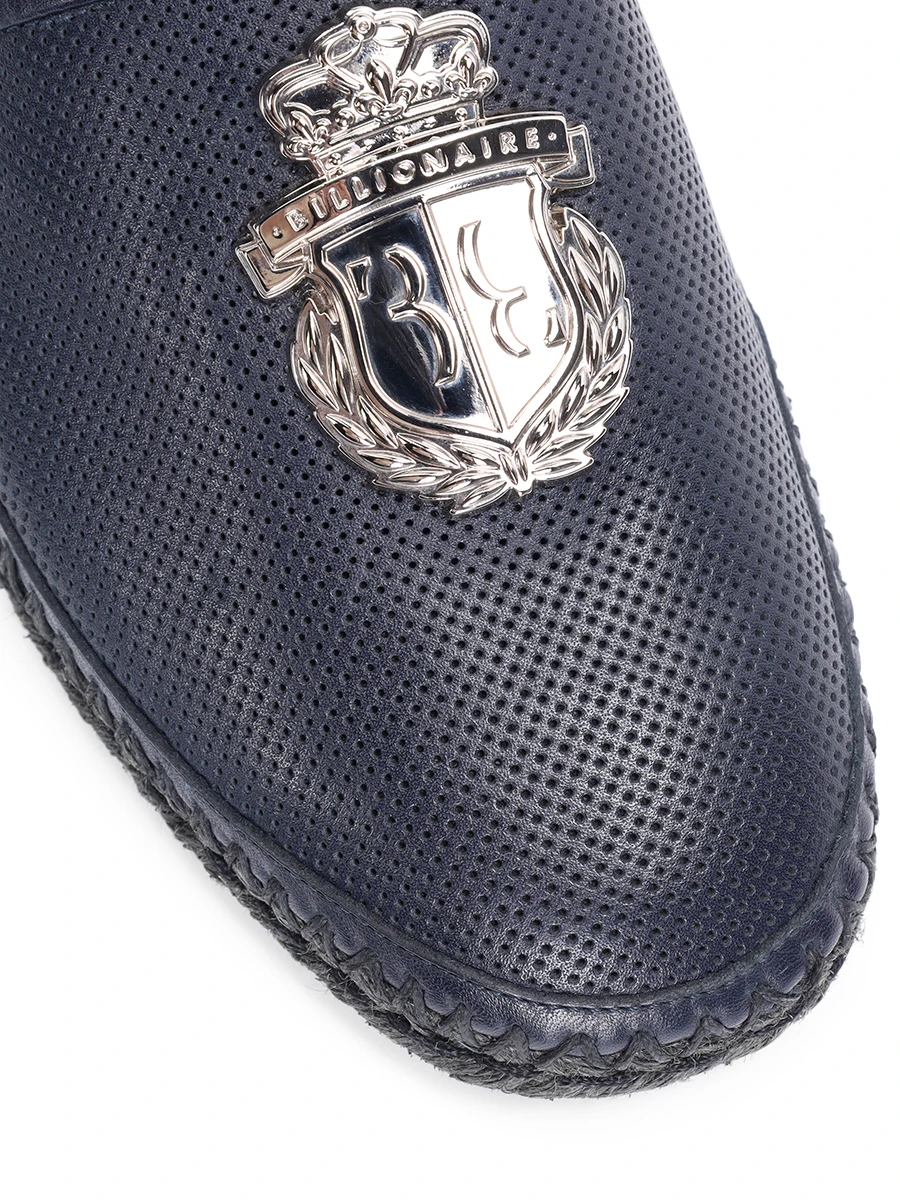 Эспадрильи кожаные