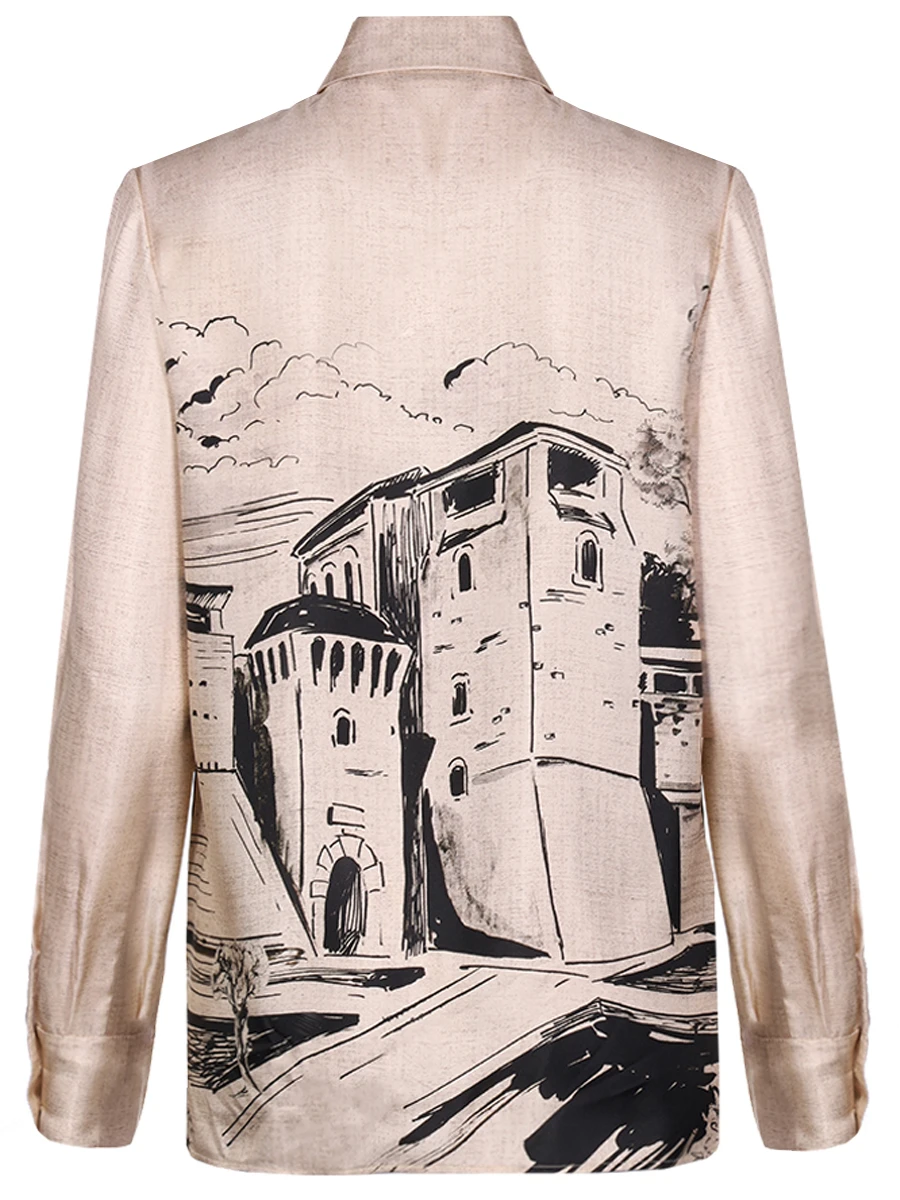 Блуза шелковая