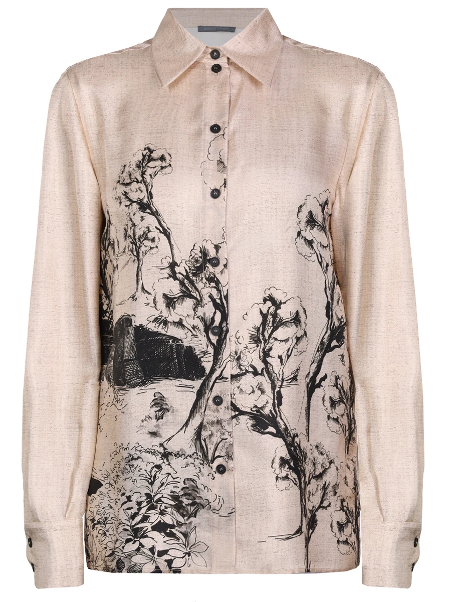 Блуза шелковая