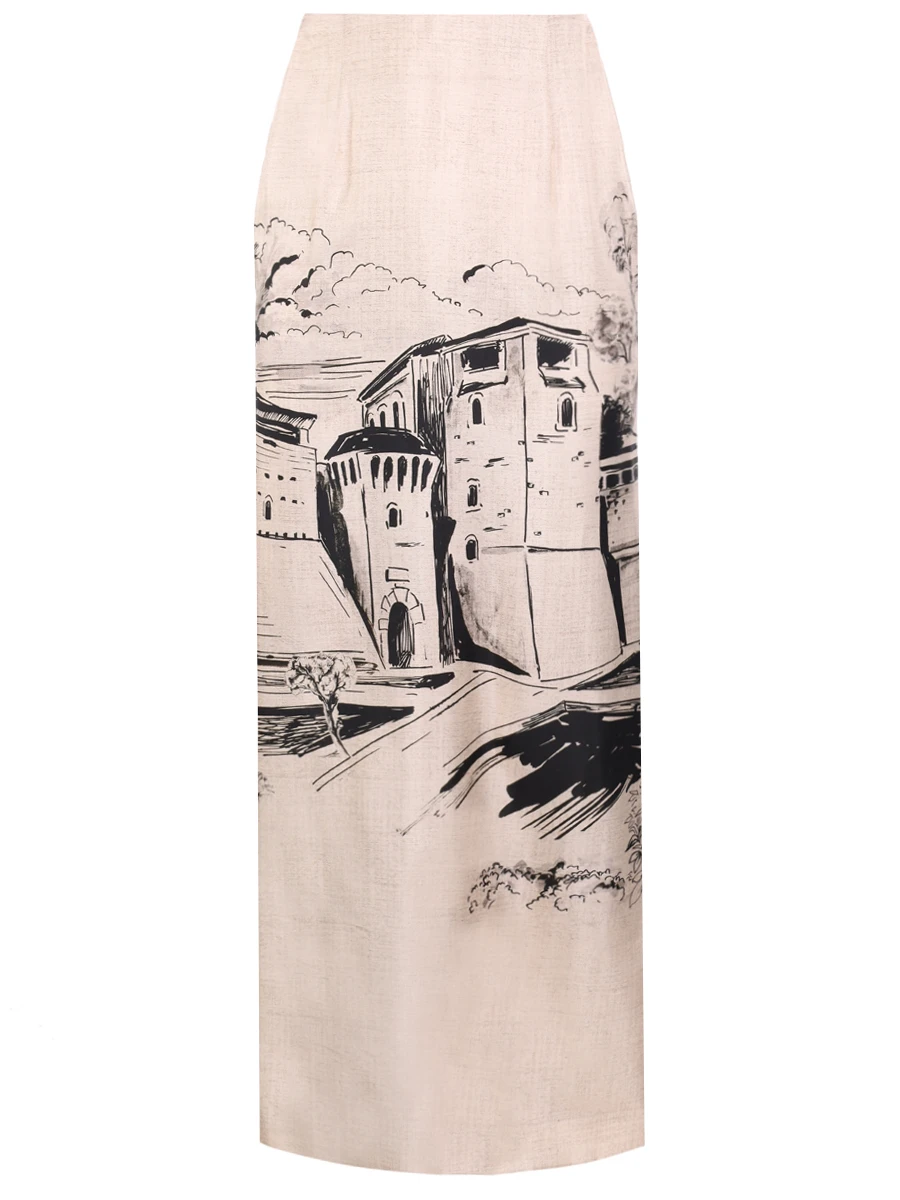 Юбка шелковая