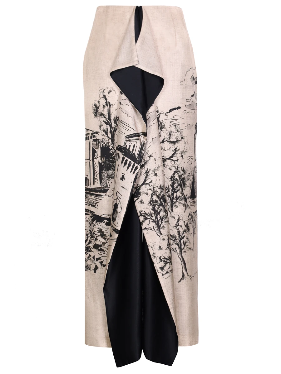 Юбка шелковая