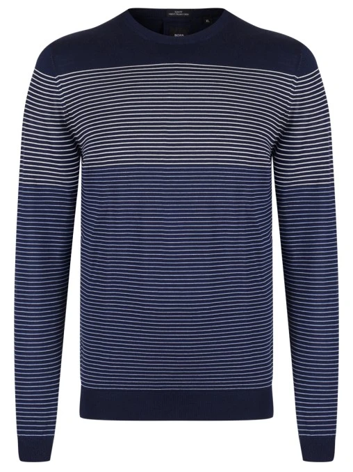 Джемпер из шелка и хлопка BOSS