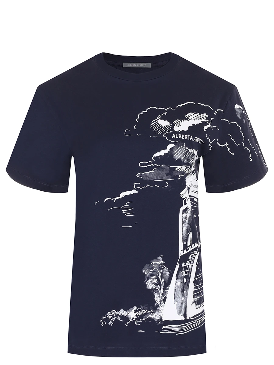 Футболка хлопковая с принтом