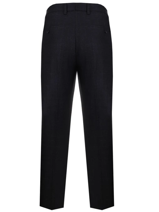 Брюки из шерсти и хлопка BOSS