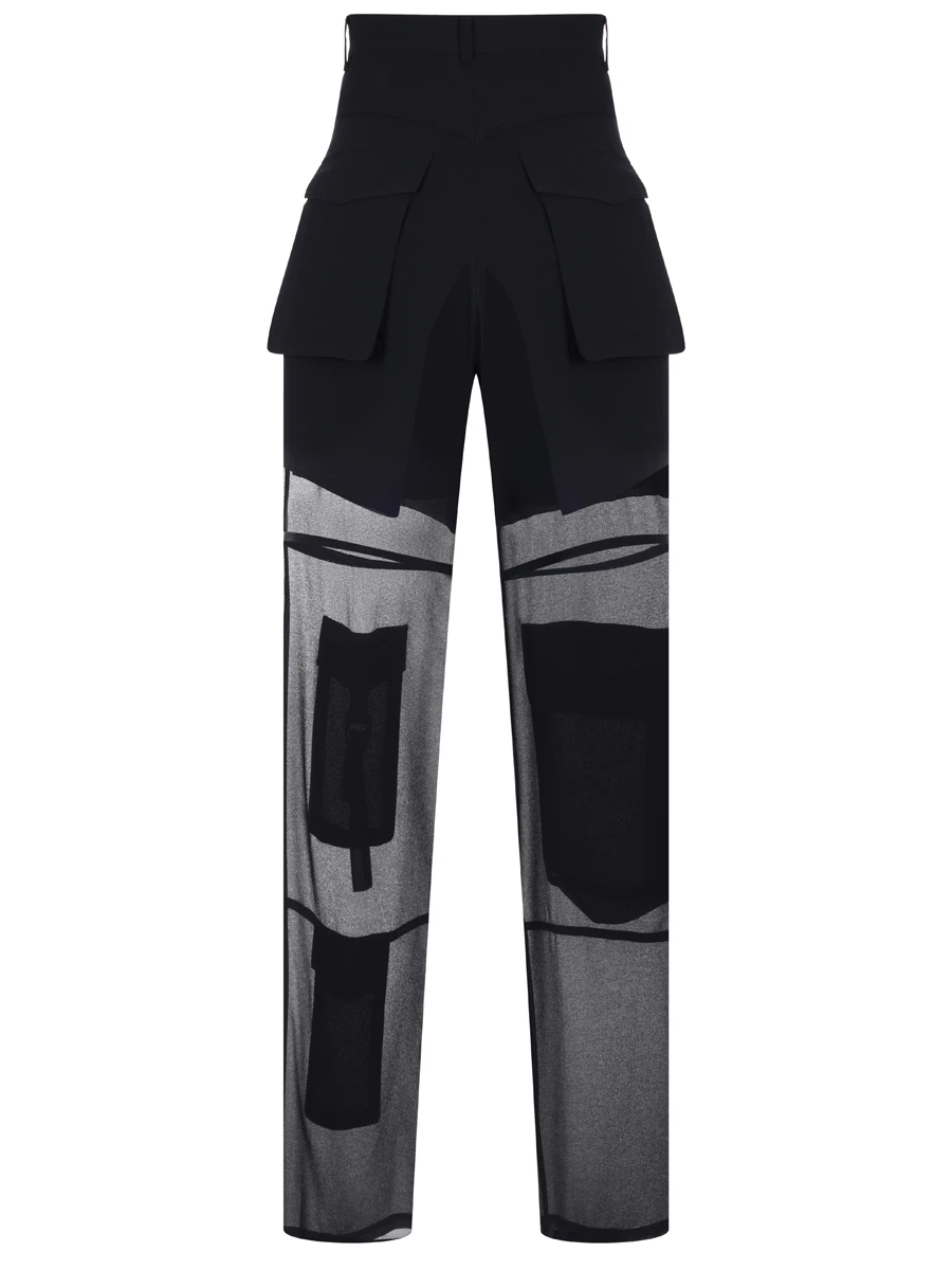 Брюки-карго однотонные