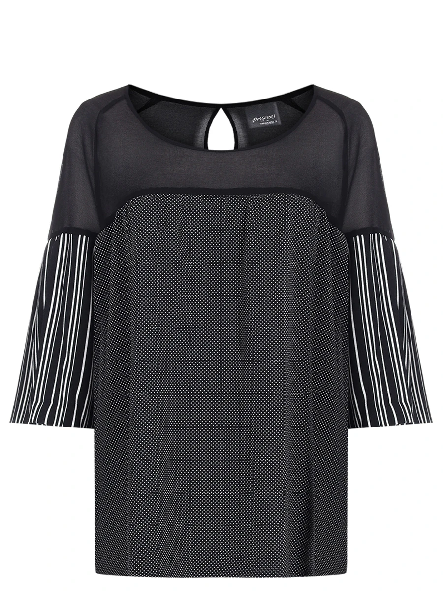 Блуза комбинированная