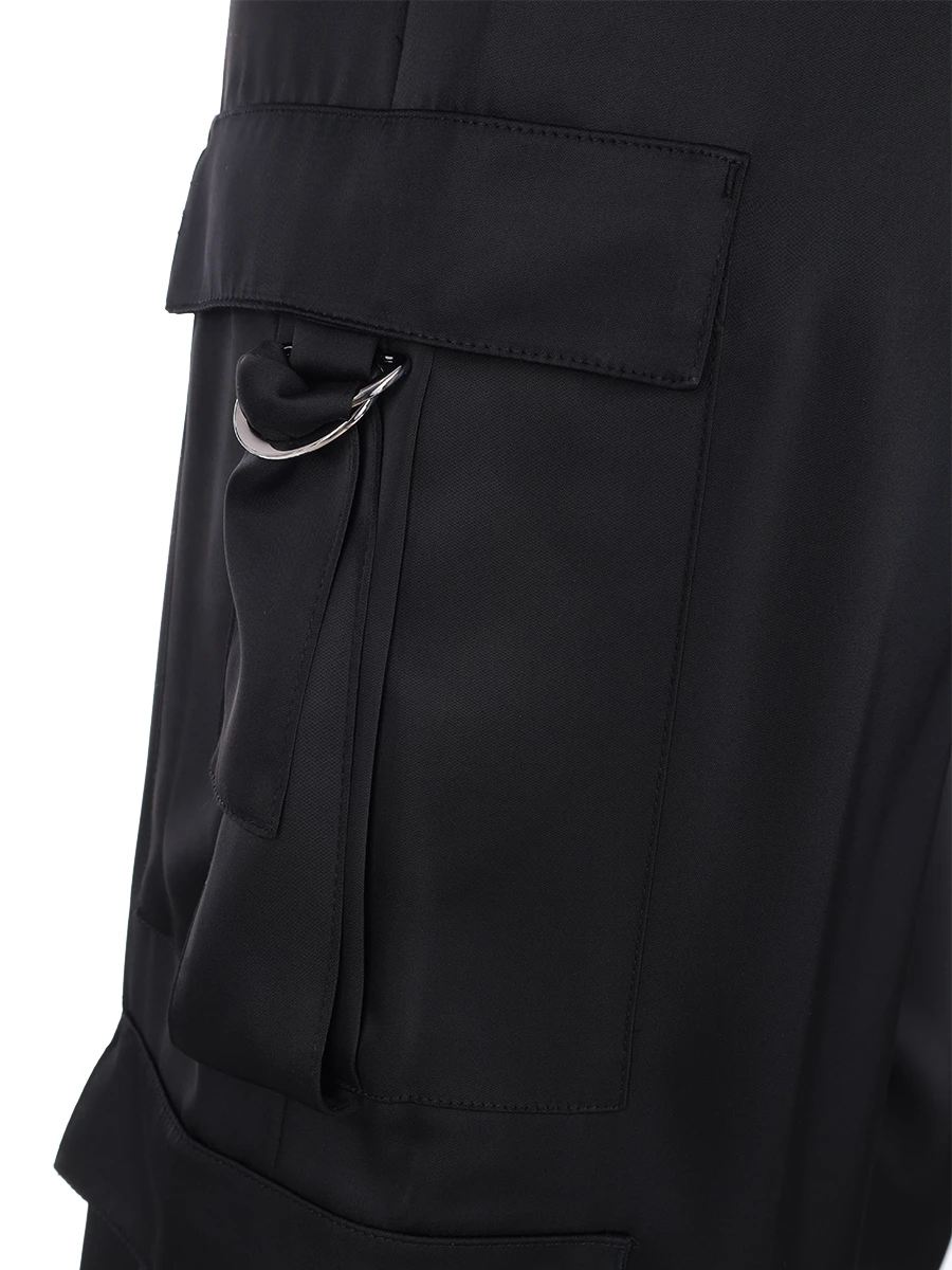 Брюки-карго однотонные