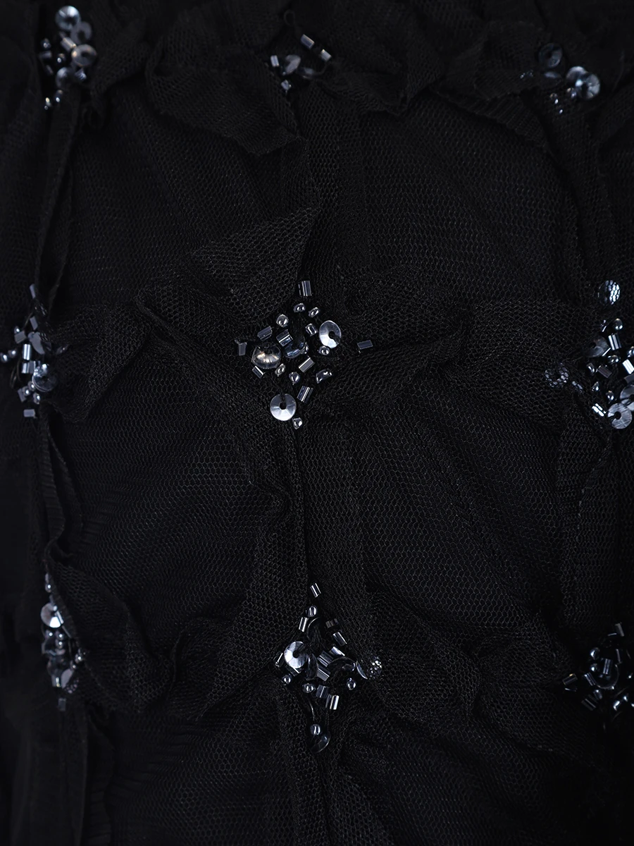 Платье с бисером и пайетками